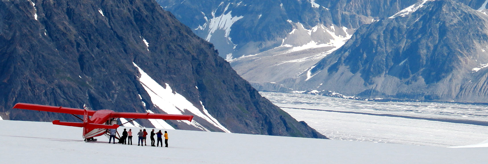 Go flightseeing and land on a glacier in Denali National Park.