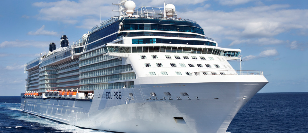 Celebrity Cruises Eclipse at sea.