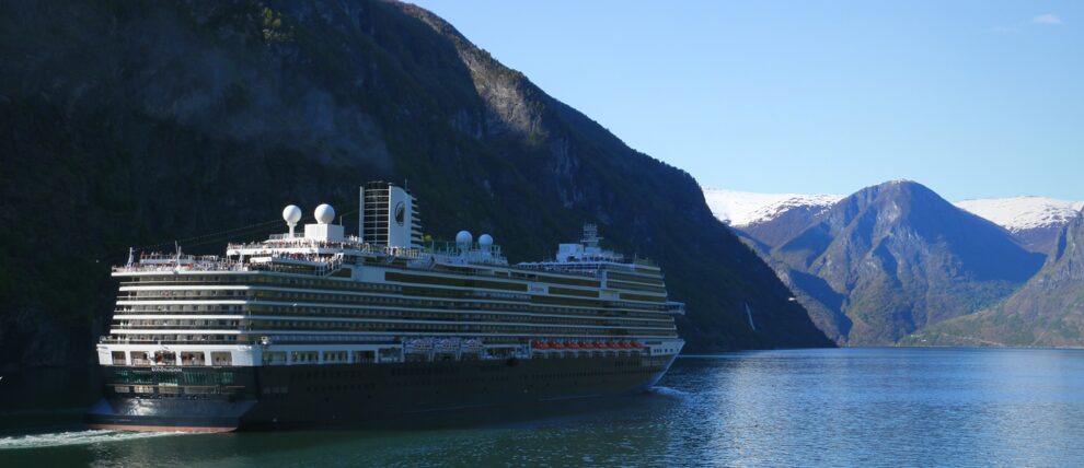 Holland America Koningsdam cruising in Alaska.