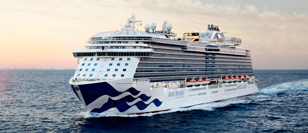 Princess Cruises ship at sea. 