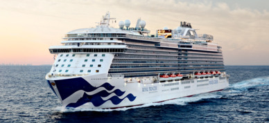 Princess Cruises ship at sea.
