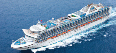 Princess Cruises Grand Princess at sea.
