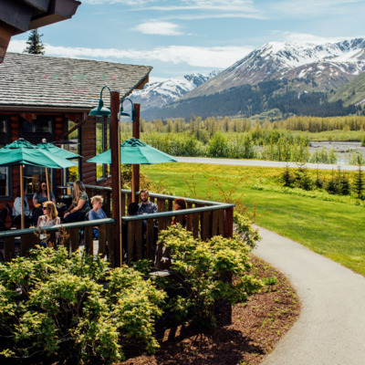 Experience the view from the patio during your dining experience.