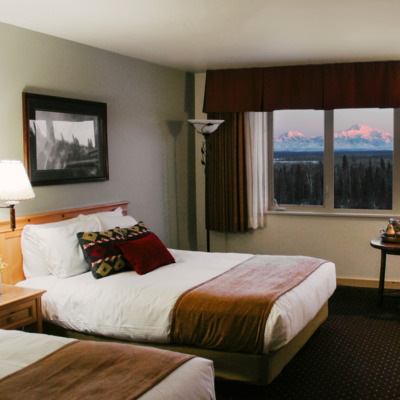 Mountain view room with Denali in the background. 