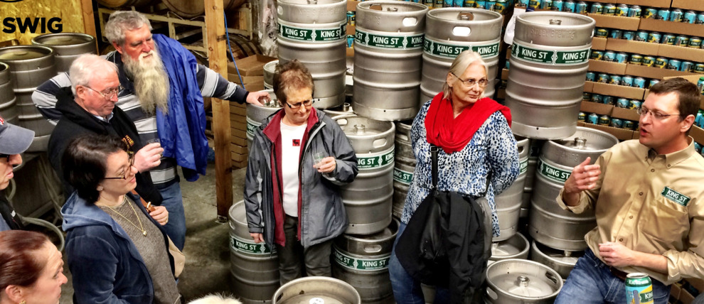 Guides escort groups to breweries and give presentations. Guides escort groups to breweries and give presentations.