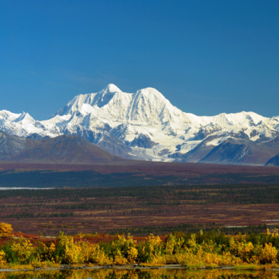Exceptional view of Mt. Hayes from the the Denali Highway.