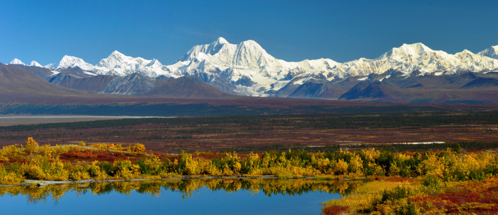 Exceptional view of Mt. Hayes from the the Denali Highway.