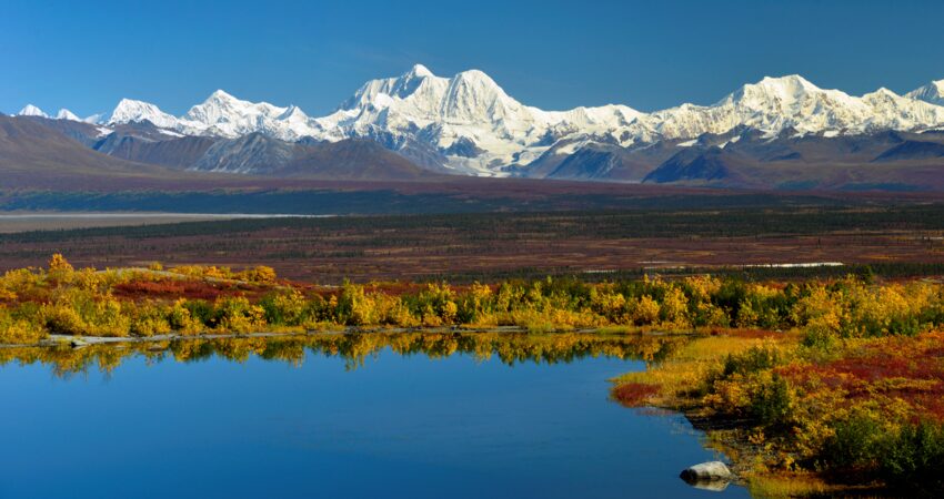 Exceptional view of Mt. Hayes from the the Denali Highway.