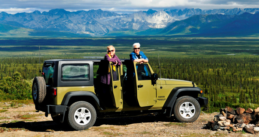 All smiles on the Denali Highway jeep excursion.