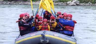 Rafting trips are great for groups or families.