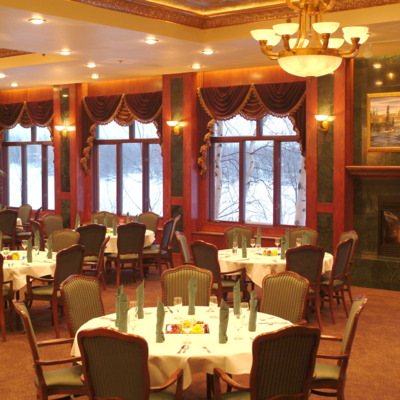 A breakfast buffet for purchase is offered in the Binkley Room on-site.