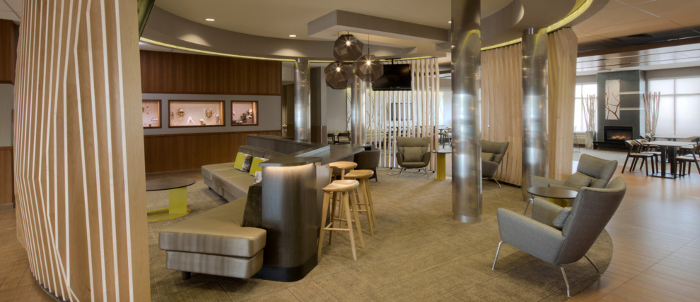 Lobby at SpringHill Suites in Anchorage. Lobby at SpringHill Suites in Anchorage.