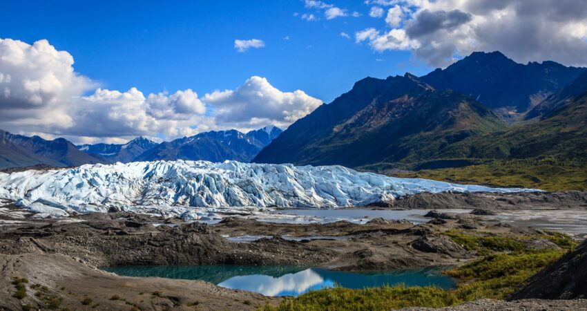 Expansive view of Matanuska Glacier.