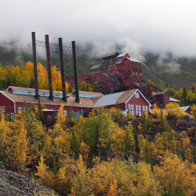 Views of the historic Kennecott mine site.