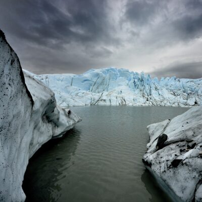 Hidden lake on Matanuska Glacier.