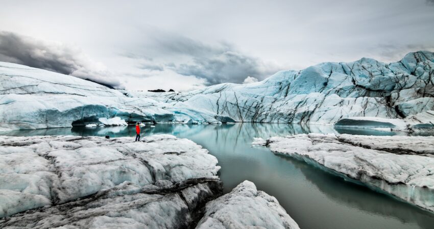 Hiking at Matanuska Glacier.