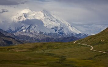 Expansive views of Denali and the open road from the Stony overlook.