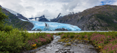 Gorgeous view of Portage Pass in Whitter Alaska.