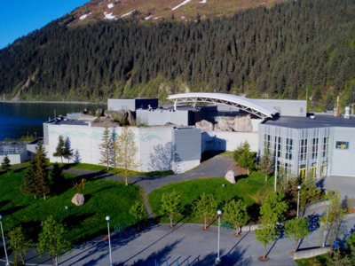 Sunny day at the Alaska SeaLife Center.