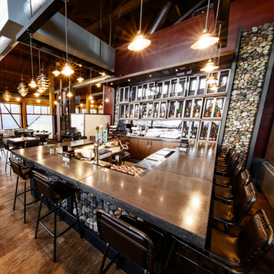 Craft beer and other featured drinks can be found in the Boretide Bar.