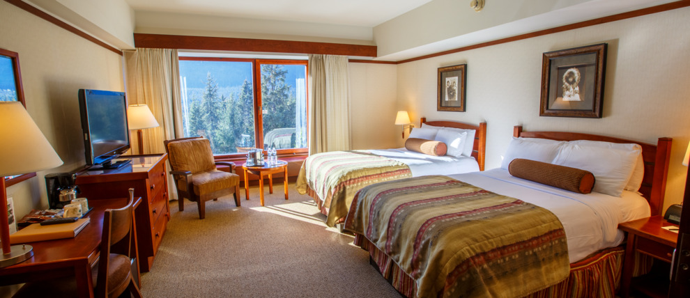 View Room with two beds at The Hotel Alyeska. View Room with two beds at The Hotel Alyeska.