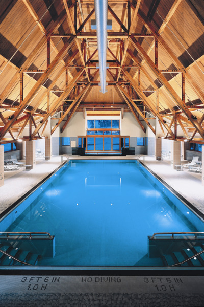 Relax in the jacuzzi or take a swim in The Hotel Alyeska Spa.