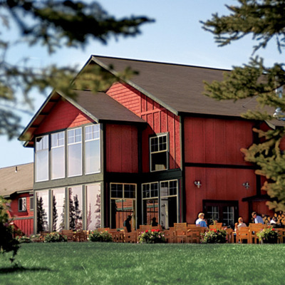 Experience the outdoor patio to enjoy the surrounding views. 