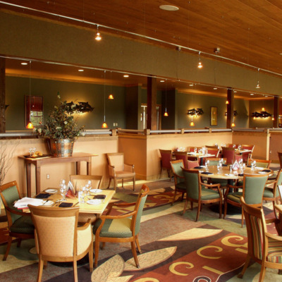 Dining room at Copper River Princess Lodge.