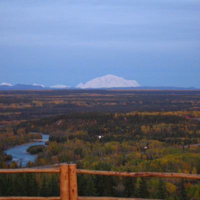 View of Wrangell-St.Elias National Park from Lodge.