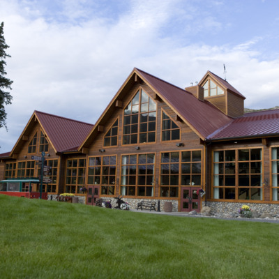 Entrance to Denali Princess Lodge. Entrance to Denali Princess Lodge.