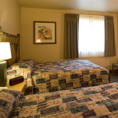 Standard room at Denali Princess Lodge. Standard room at Denali Princess Lodge.