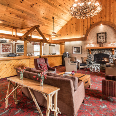 Lobby within Kenai Princess Lodge.