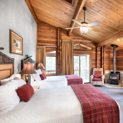 Standard room at the Kenai Princess Lodge. 