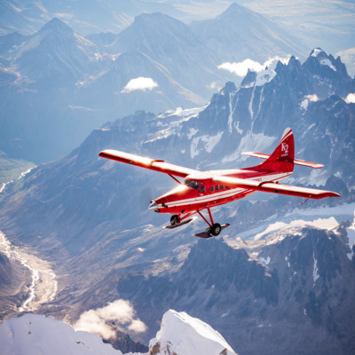 K2 Aviation flight in Denali National Park. K2 Aviation flight in Denali National Park.