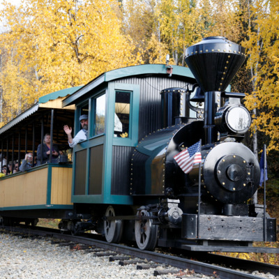 Take a ride on the Tanana Valley rail.