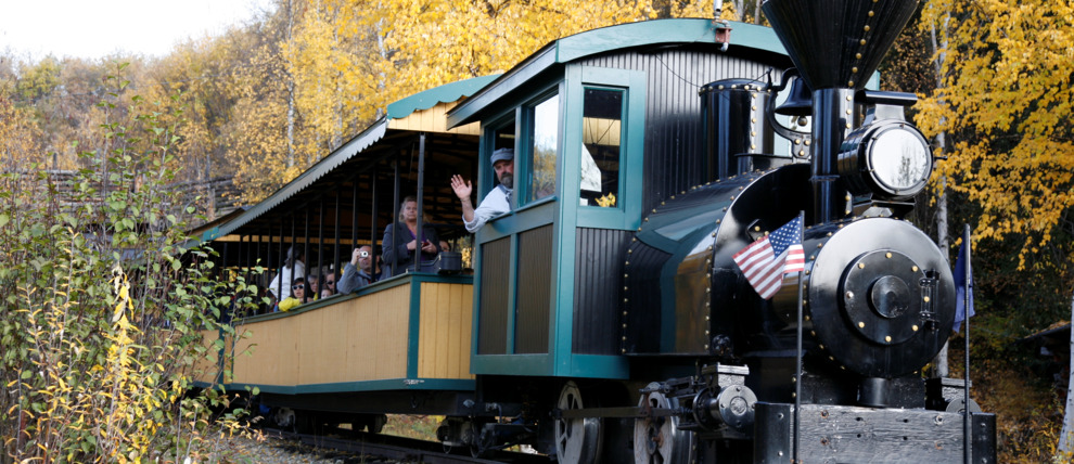 Take a ride on the Tanana Valley rail.