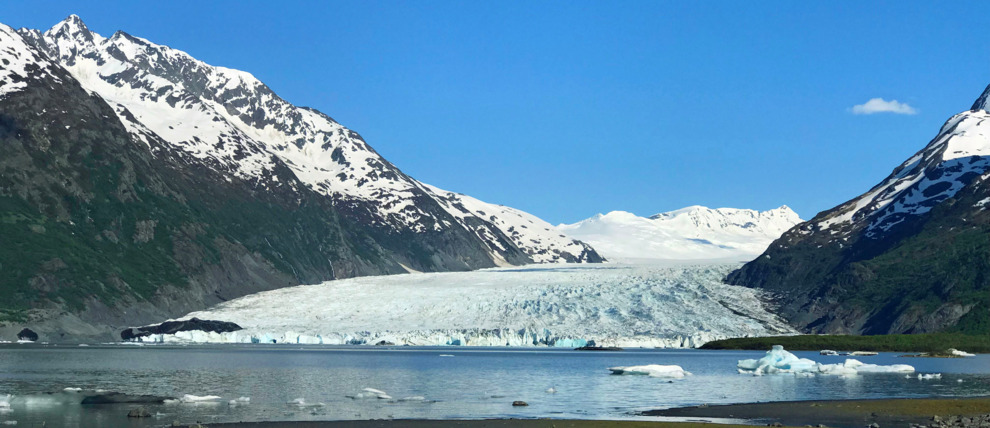 View of Spencer Glacier.