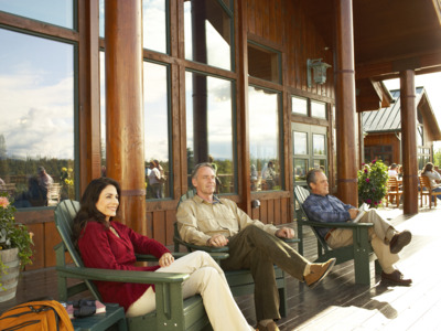 Guests enjoy view from McKinley Princess deck.