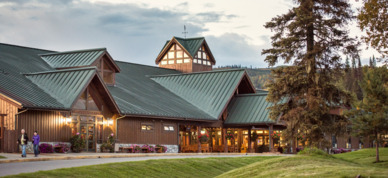 Exterior entrance to McKinley Princess Lodge.