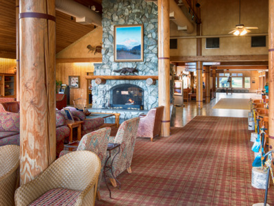 Lobby at McKinley Princess Lodge.