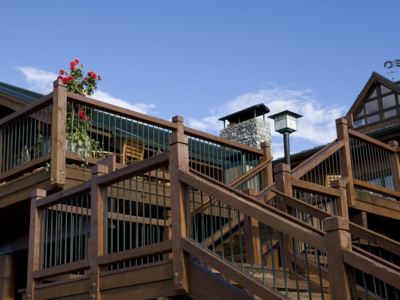 Guest deck at McKinley Princess Lodge.