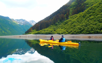 Launch your kayak from Otter Cove out of Homer.