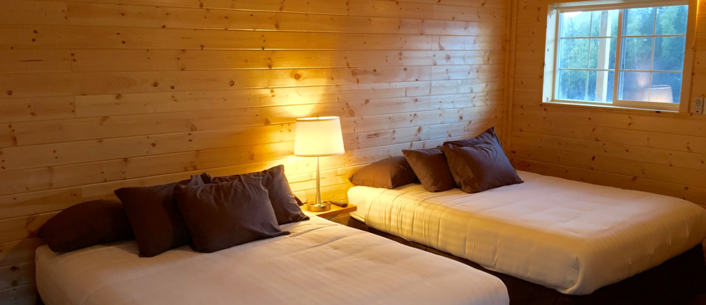 Standard cabin at Knik River Lodge. Standard cabin at Knik River Lodge.