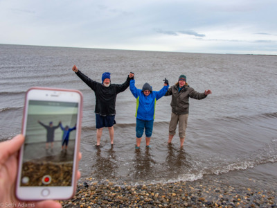 Take a dip in the Arctic Ocean. Take a dip in the Arctic Ocean.