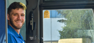 Driver of Park Connection Motorcoach.