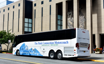 Park Connection picks up daily from the Anchorage Museum.