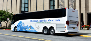 Park Connection picks up daily from the Anchorage Museum.