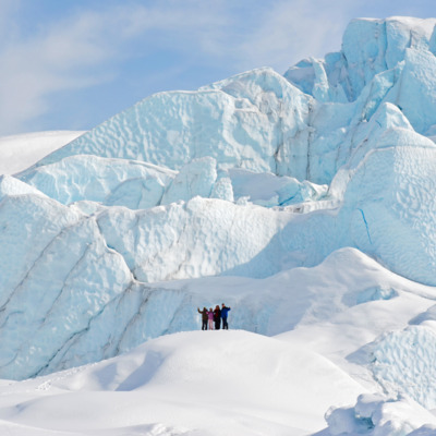 Enjoy spectacular views during your Matanuska glacier walk.