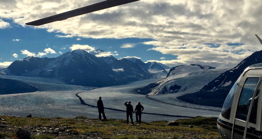 Enjoy spectacular views of Knik Glacier.
