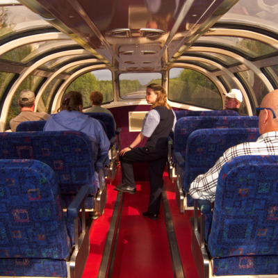 Adventure Class guests have access to a shared dome vestibule.